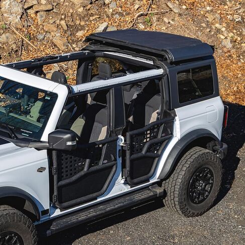 EZ4X4 Bronco® Middle Panel Roof Rack Holder for 2021-2026 4-Door Hardtop (Excluding Sport), Rear Rooftop Overlanding Storage Cargo Carrier Luggage Rack in Kuwait