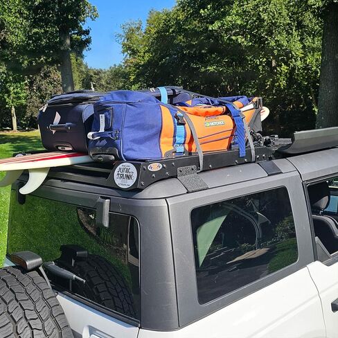 EZ4X4 Bronco® Middle Panel Roof Rack Holder for 2021-2026 4-Door Hardtop (Excluding Sport), Rear Rooftop Overlanding Storage Cargo Carrier Luggage Rack in Kuwait