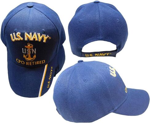 New Blue Navy CPO Chief Petty Officer Retired Hat Ball Cap Veteran Military in Saudi Arabia