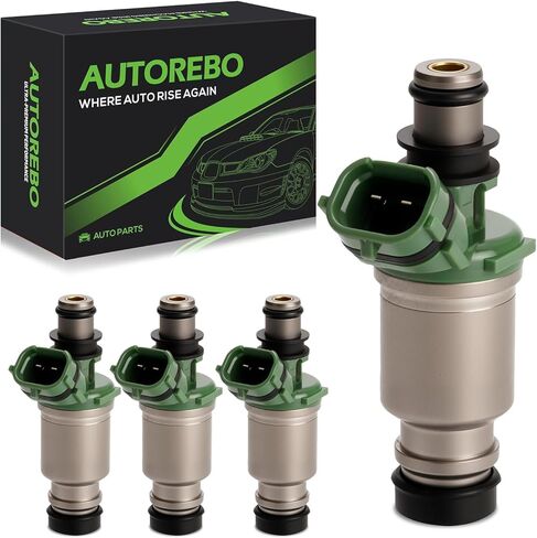 Fuel Injectors Set of 4 FJ295 Compatible with Toyota Camry Celica MR2 Rav4 Solara 2.2L L4# 23250-74100 2320974100 842-12144 84212144 800-1298N FJ10133,1992 1993 1994 1995 1996 1997 1998 1999 2000 in Kuwait