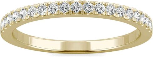 Charles & Colvard 14K Yellow Gold Moissanite 1.5mm Round Wedding Band, 0.29cttw DEW in Saudi Arabia