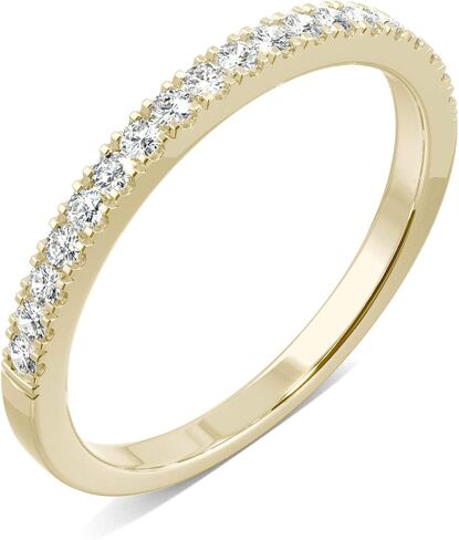 Charles & Colvard 14K Yellow Gold Moissanite 1.5mm Round Wedding Band, 0.29cttw DEW in Saudi Arabia