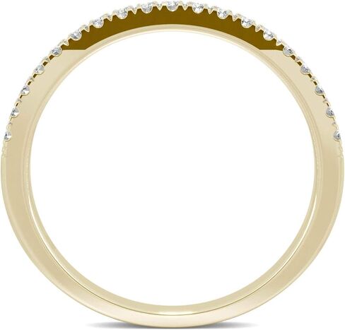 Charles & Colvard 14K Yellow Gold Moissanite 1.5mm Round Wedding Band, 0.29cttw DEW in Saudi Arabia