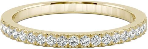 Charles & Colvard 14K Yellow Gold Moissanite 1.5mm Round Wedding Band, 0.29cttw DEW in Saudi Arabia