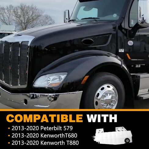 خزان سائل التبريد FIT 2013-2020 Peterbilt 579، متوافق مع شاحنات T680، T880 طويلة المدى - استبدل OE# DR104002، CP237001، DR104004 in Saudi Arabia