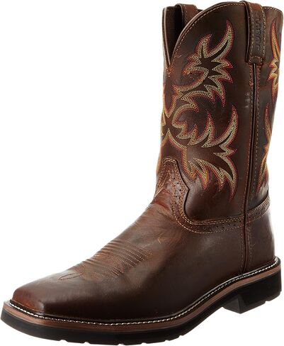 Justin Original Work Boots Men's Driller Pull-On Square Toe Work Boot in Kuwait