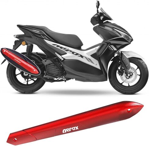 مناسبة لملحقات ما بعد البيع NMAX155 AEROX155 NVX155 2023 2024 2025 2026: غطاء مزخرف لأنبوب العادم، شريط واقي مقاوم للاهتراء. (NVX، أزرق) in Kuwait