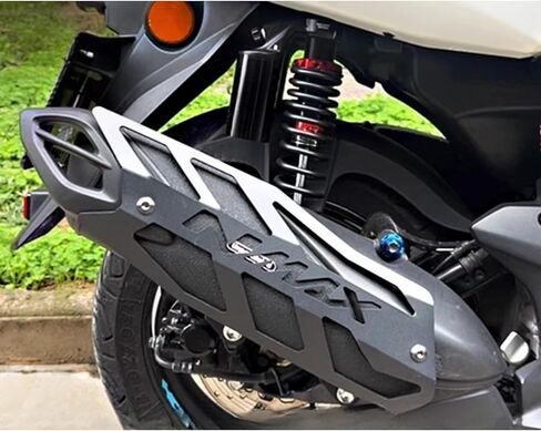 مناسبة لموديلات NMAX155 nmax155 2026 2025 2024 2023 درع حراري لأنبوب العادم، غطاء واقي، غلاف مزخرف للمدخنة، وملحقات التعديل. in Kuwait