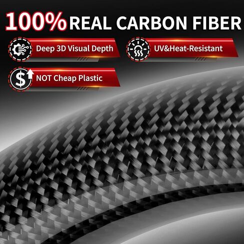 Real Carbon Fiber Steering Wheel For Chevy Corvette C6 4 Spoke 2005, Track Style D-Shaped Flat-Bottom, Perforated Nappa Leather Grips, Red Stripe & Stitching (C6 4 SPOKE 2005 ONLY) in Kuwait