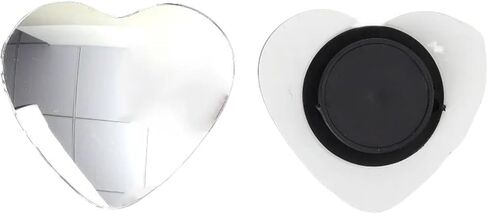 Adjustable Heart Shaped Car Reversing Aid Rearview Convex Mirror Car Blind Spot Rearview Mirror 360 Degree 2PCS/SET in Saudi Arabia