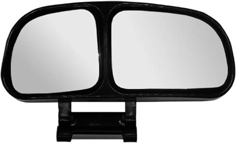 Car Rearview Mirror 360 degrees Adjustable Car Blind Spot Automotive Wide Angle Convex Dual Mirror(Passenger Side (LHD)) in Saudi Arabia