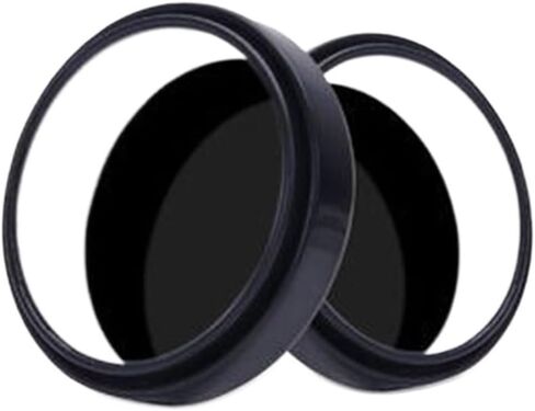 2Pcs Car Round Frame Convex Blind Spot Mirror Wide-angle 360 Degree Adjustable Clear Rearview Auxiliary Mirror Driving(WHITE) in Saudi Arabia