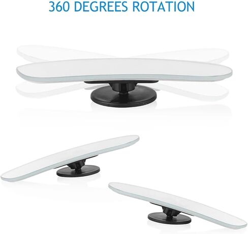 2pcs Car 360 Degree Wide Angle Convex Blind Spot Mirror Parking Motorcycle Rear View Adjustable Mirror in Saudi Arabia