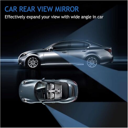 2pcs Car 360 Degree Wide Angle Convex Blind Spot Mirror Parking Motorcycle Rear View Adjustable Mirror in Saudi Arabia
