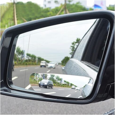 2pcs Car 360 Degree Wide Angle Convex Blind Spot Mirror Parking Motorcycle Rear View Adjustable Mirror in Saudi Arabia