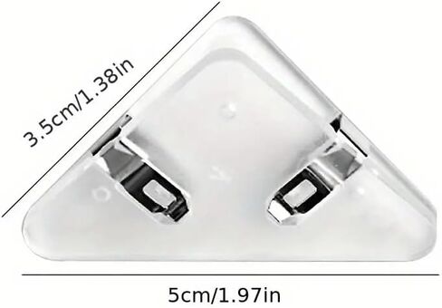 Plastic Triangular Binder Clips Set, Office School Use, Good for Holding Many Documents, Multicolor, 10Pcs in Saudi Arabia