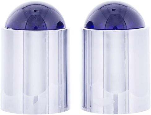 United Pacific 86071 Chrome Plastic Dome Style Replacement Lens & Guide Top Base for Bumper Guides, Thread-On Guide Tops - Amber – Pack of 2 in Saudi Arabia