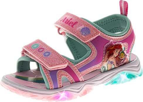 صندل بناتي من Disney Princess Ariel Moana Stitch Minnie Mouse Frozen LED Light Up صندل خارجي سهل الارتداء بحزام للفتيات مقاس الأطفال الصغار/الأطفال الصغار/الأطفال الكبار in Kuwait