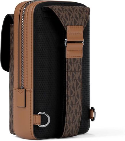 حقيبة Hudson متوسطة الحجم للرجال من مايكل كورس/MK Signature Small، بني/أمتعة in Kuwait