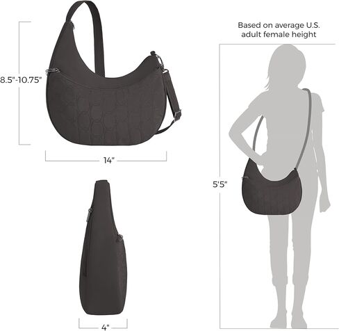 Travelon Anti-Theft Runways Asymmetric Hobo in Saudi Arabia