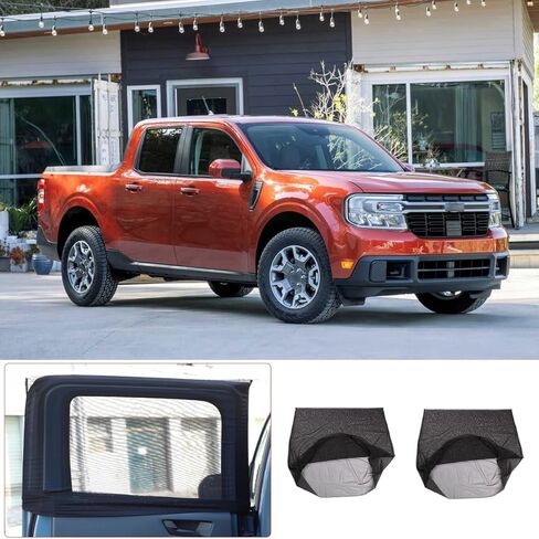 TOYCIDFG نافذة ظلال شبكة نوافذ قابلة للتنفس متوافقة مع Ford Maverick 2022-2025، متوافقة مع النوافذ الخلفية لحشرات الأطفال والحماية من الشمس in Saudi Arabia