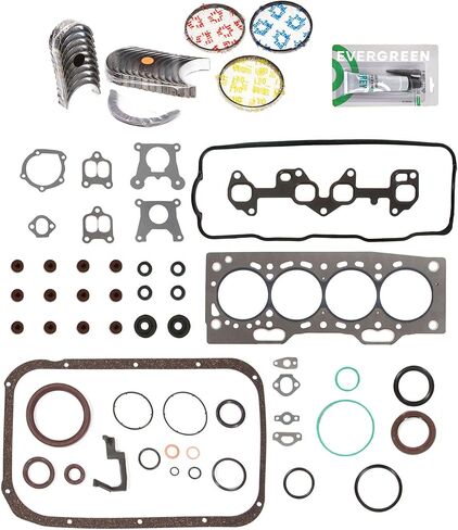 Evergreen SA-9761227783-2 Full Gasket Set Bearings Rings Compatible With/For 87-94 Toyota Tercel 3E 3EE in Saudi Arabia