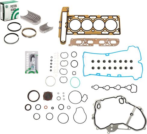 Evergreen SA-3129802558-3 Full Gasket Set Bearings Rings Compatible With/For 06-17 Buick Chevrolet Pontiac Saturn 2.4L in Saudi Arabia
