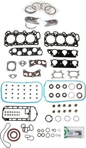 Evergreen SA-5494199684-3 Full Gasket Set Bearings Rings Compatible With/For 07-08 Honda Pilot 3.5L SOHC J35Z1 in Saudi Arabia