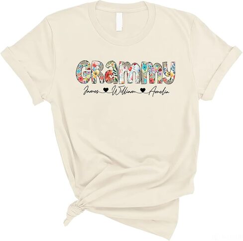 Passion Wear Personalized Wildflowers Titi Shirt Custom Floral Auntie and Kids T-Shirt Gift for Mother's Day in Saudi Arabia