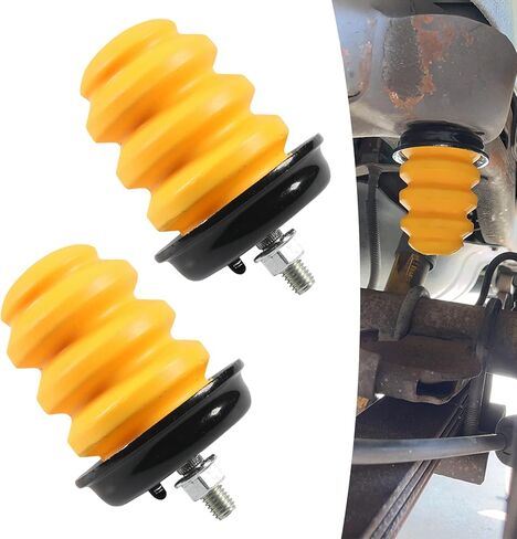 2 PCS Rear Axle Bumper with Nut, Car Control Arm Bumper Shock Pads, Replace for OEM #15712438 523-049, Compatible with GMC Silverado 1500 2500 3500 (Yellow) in Saudi Arabia