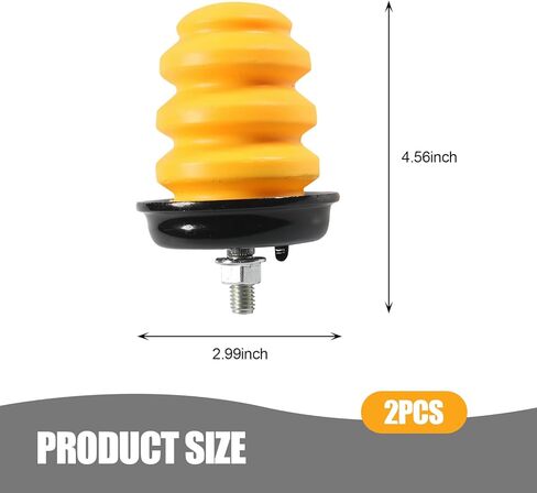 2 PCS Rear Axle Bumper with Nut, Car Control Arm Bumper Shock Pads, Replace for OEM #15712438 523-049, Compatible with GMC Silverado 1500 2500 3500 (Yellow) in Saudi Arabia