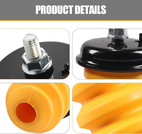 2 PCS Rear Axle Bumper with Nut, Car Control Arm Bumper Shock Pads, Replace for OEM #15712438 523-049, Compatible with GMC Silverado 1500 2500 3500 (Yellow) in Saudi Arabia