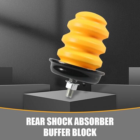 2 PCS Rear Axle Bumper with Nut, Car Control Arm Bumper Shock Pads, Replace for OEM #15712438 523-049, Compatible with GMC Silverado 1500 2500 3500 (Yellow) in Saudi Arabia