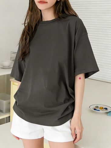 1 PCS Girls Short Sleeve T-Shirt for Teen Girls, Comfortable Breathable Daily Casual Wear in Saudi Arabia