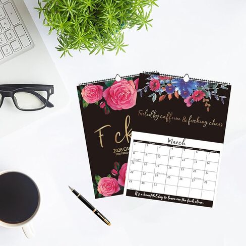 Mental Health Calendar 2026 | Fuck It calender,12 Monthly Funny Wall Calendar Sweary Mental Health Decor, Gag White Elephant Gifts for Best Friends Coworkers in Saudi Arabia