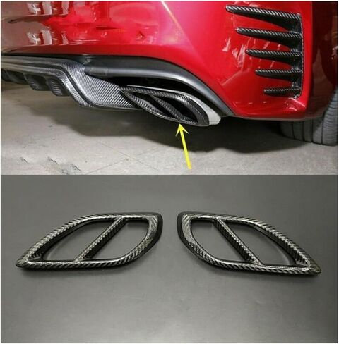 End Throat For RC200t 300 350 RC F SPORT 2015-2019 End Tip Pipe Sticker Cover Trim Car Rear Exhaust Muffer Frame in Saudi Arabia