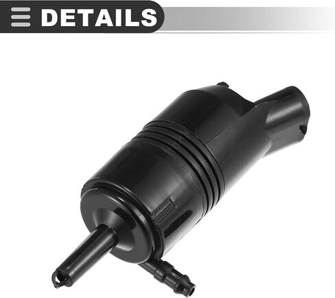 Motoforti Car Windshield Washer Motor Pump, for BUICK RAINIER 2004-2007, Plastic, Black in Saudi Arabia