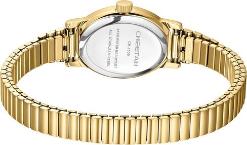 CHEETAH Dainty Gold Watches for Women, with Stainless Steel Expansion Band, Small Oval Case, Analog Roman Dial in Saudi Arabia