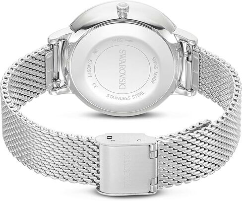 Swarovski Clarica Watch, Swiss Made, Metal Bracelet, Silver Tone, Stainless Steel in Saudi Arabia
