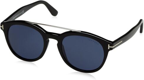 Tom Ford FT0515 Sunglasses - Shiny Black Frame, Blue Lenses, 53 mm Lens Diameter FT05155301V in Saudi Arabia
