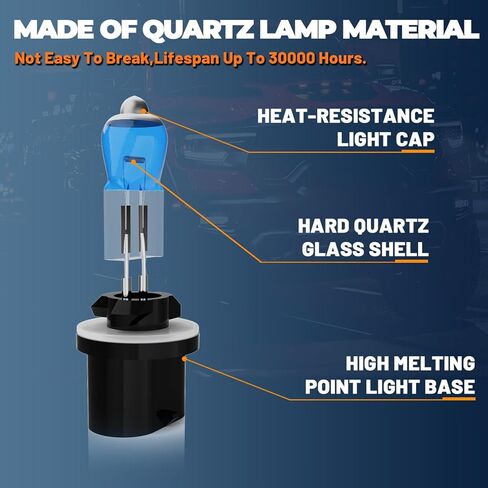 Headlight Bulbs Compatible With Arctic Cat 400 500 550 650 700 1000,881 Halogen HeadLight Bulb Combo,Super Bright 6000K White,Plug and Play,Pack of 2 in Saudi Arabia