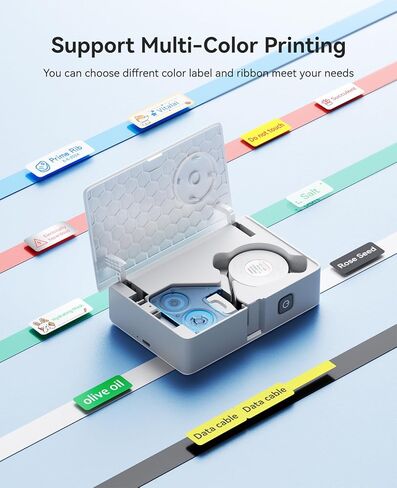 NIIMBOT N1 Label Maker for Color Printing, Bluetooth Thermal Transfer Label Printer, Mini Sticker Printer Easy for Home Office Small Business Identification and Organization in Saudi Arabia