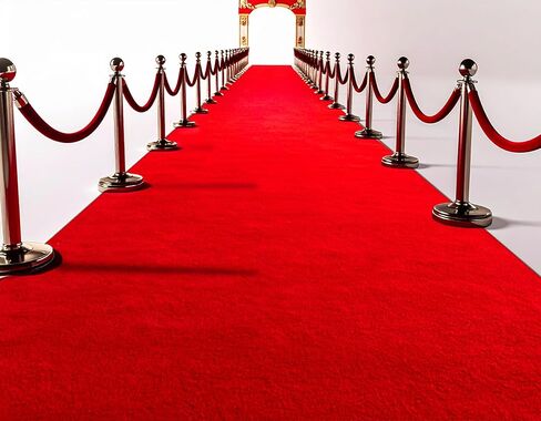 Extra Thick 3x10Ft Red Carpet Runner for Party, Non-Slip TPR Backing Aisle Runway Rug Felt for Indoor&Outdoor,Occasions,Graduation,Birthdays & Special Events Decorations,Long Term use in Saudi Arabia