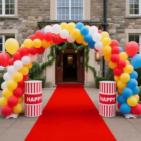 Extra Thick 3x10Ft Red Carpet Runner for Party, Non-Slip TPR Backing Aisle Runway Rug Felt for Indoor&Outdoor,Occasions,Graduation,Birthdays & Special Events Decorations,Long Term use in Saudi Arabia