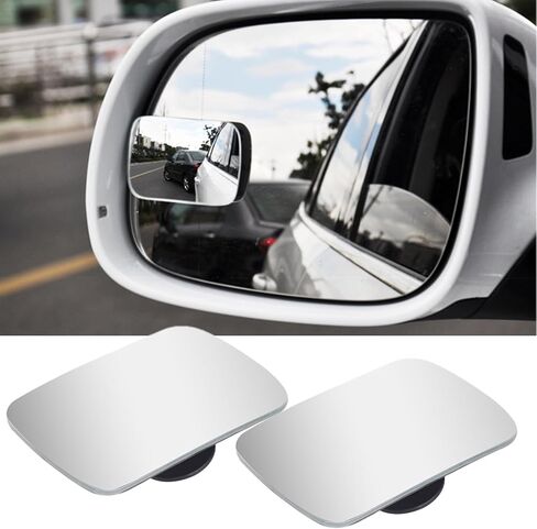 Blind Spot Mirrors, Rectangle 360°Convex Lens Frameless Adjustabe Rearview Blindspot Car Mirror, Automotive Exterior Accessories for Cars Suv Trucks in Saudi Arabia