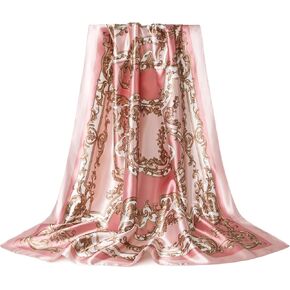 Silk-Feel 35x35 Satin Hair Scarf | Multi-Way Head Wrap for Sleep, Style & Hijab | Gift-Ready Fashion Scarf for Women in Kuwait