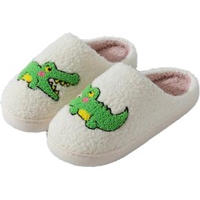 Womens Mens Memory Foam Soft Plush Home Slippers Slip On Non-Slip Fuzzy Outdoor Indoor House Slippers in Kuwait