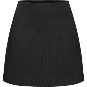 Mini Skirts for Women High Waisted Corduroy A-Line Skirt Basic Casual Fall Winter Pencil Skirts in Saudi Arabia