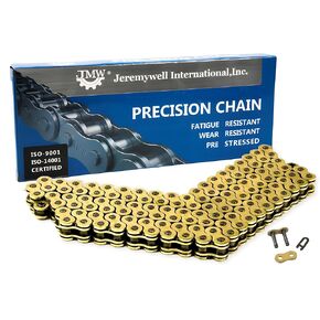 530 O-Ring 112 Links Drive Chain Gold Color with 1 Connecting Link for Motorcycle Dirt Bike ATV in Kuwait