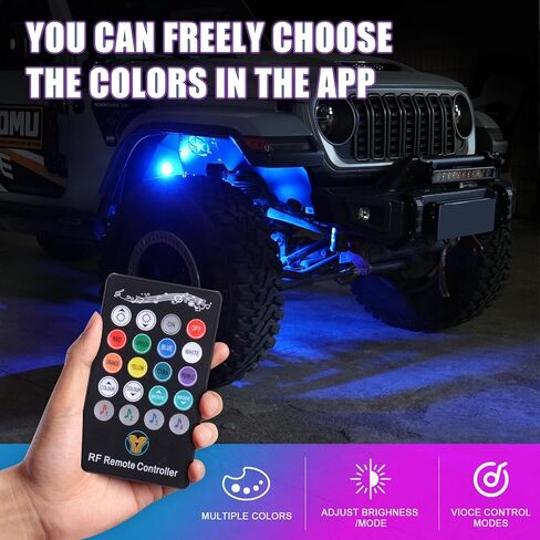 طقم بطانات الحاجز الداخلي الأمامي والخلفي مع ضوء نيون LED لـ 2018-2024 جيب رانجلر JL JLU 2/4 أبواب بشعار خمس نجوم in Kuwait